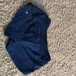 Navy lululemon speed up shorts 2.5 inch